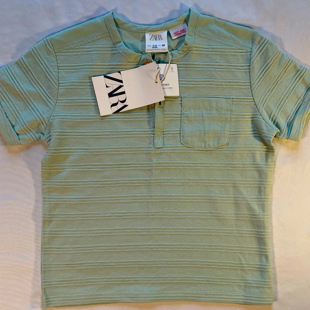 Zara kids, shirt NWT. Size 2t-3t,